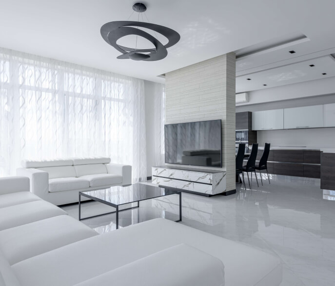 Luxury living room interior design